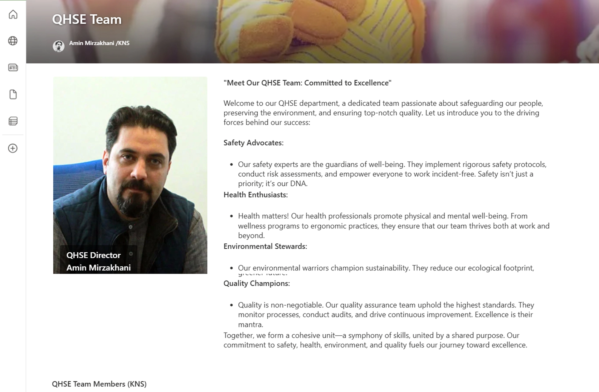 Team Members SharePoint
